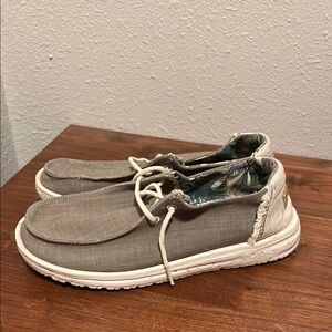 Hey Dude‎ Wendy Natural Rosemary Slip On Loafers Shoes Women's Size7